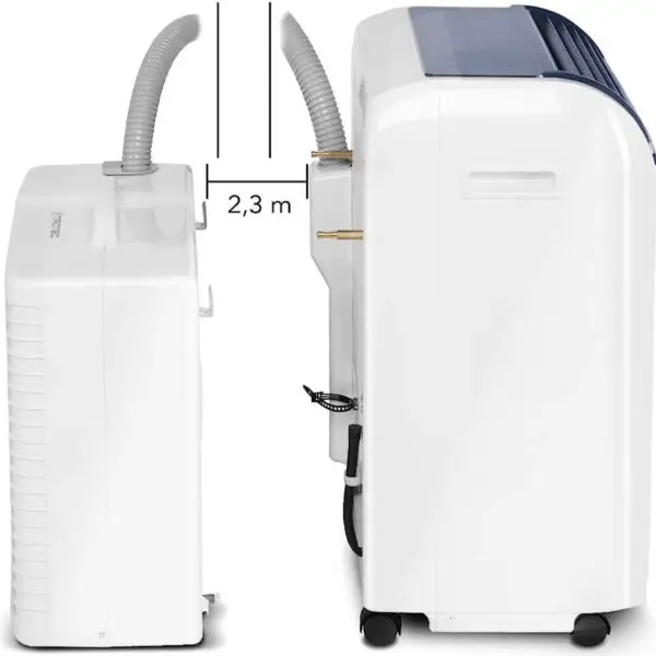 TROTEC Climatiseur split PAC 4600 Climatiseur avec 4,3 kW / 14.500 Btu/h adapté aux pièces jusqu’à 120 m³ Débit d’air max. de 550 m³/h – Image 2