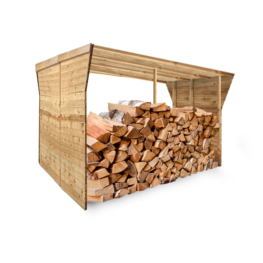Abris à bûches pour bois de chauffage