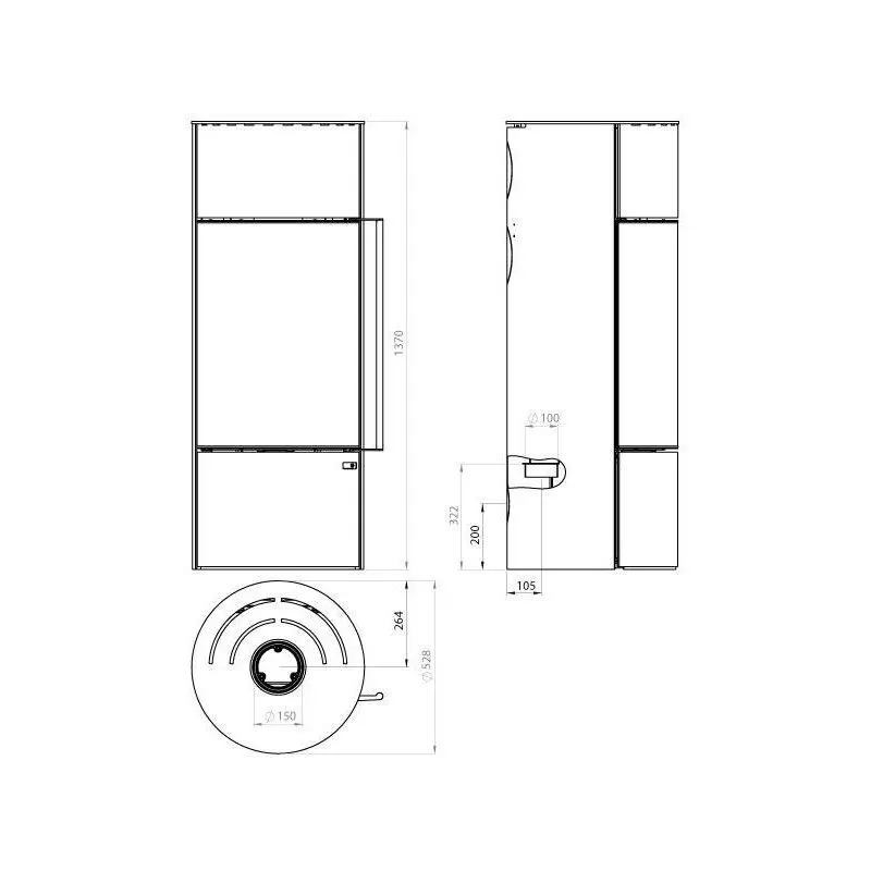 Poêle à bois – F11 VS – EMBER – 7 kW – Image 3