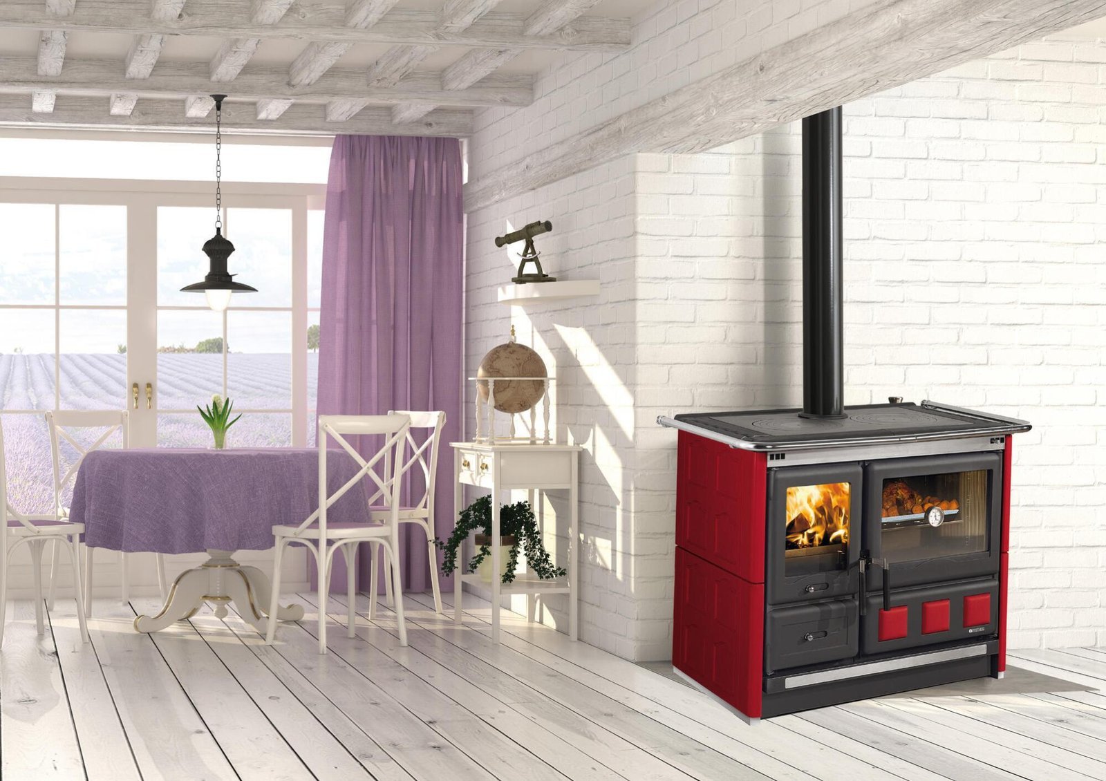 Cuisinière à bois LA NORDICA Cuisinières bois nordica rosa xxl -bdx bordeaux, 8. – Image 2