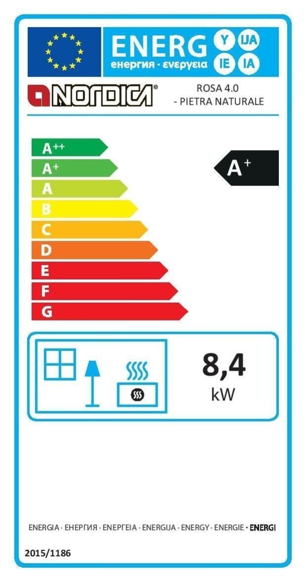 Cuisinière bois ROSA 4.0 pierre naturelle 8.1KW – Image 2
