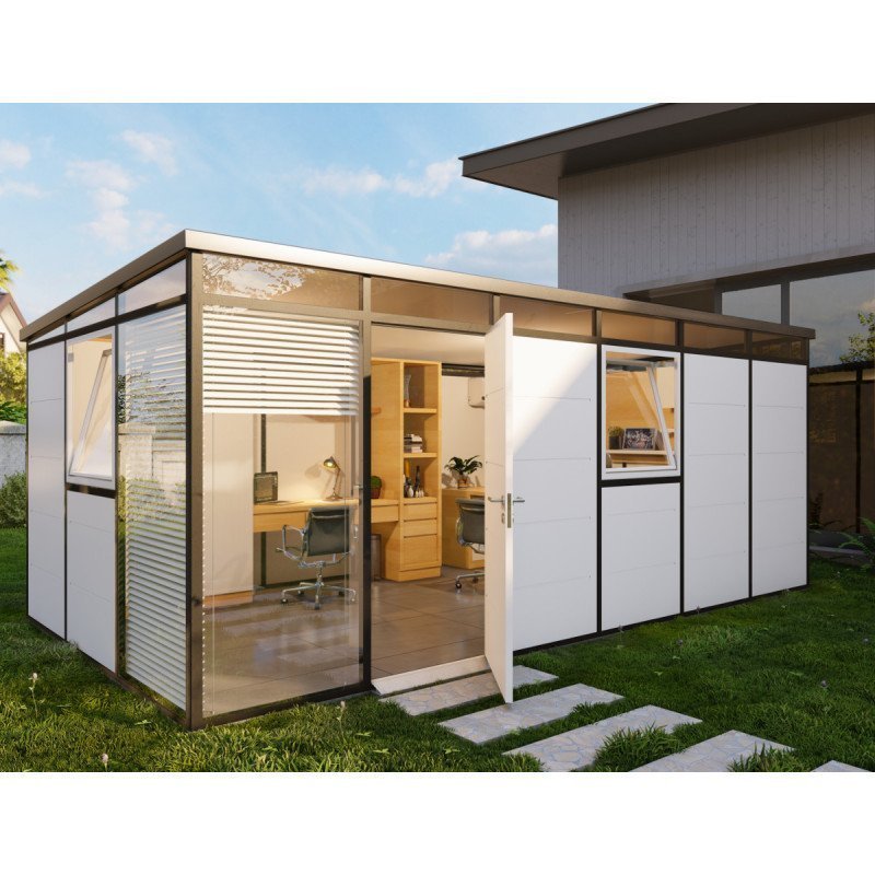 Bureaux de jardin et espaces de travail extérieurs