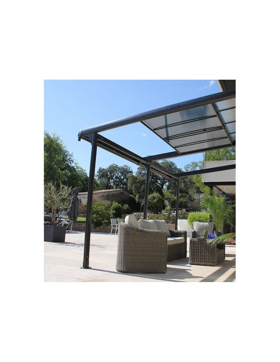 Couverture polycarbonate coulissante pour pergola Azura (sans structure) – Image 8