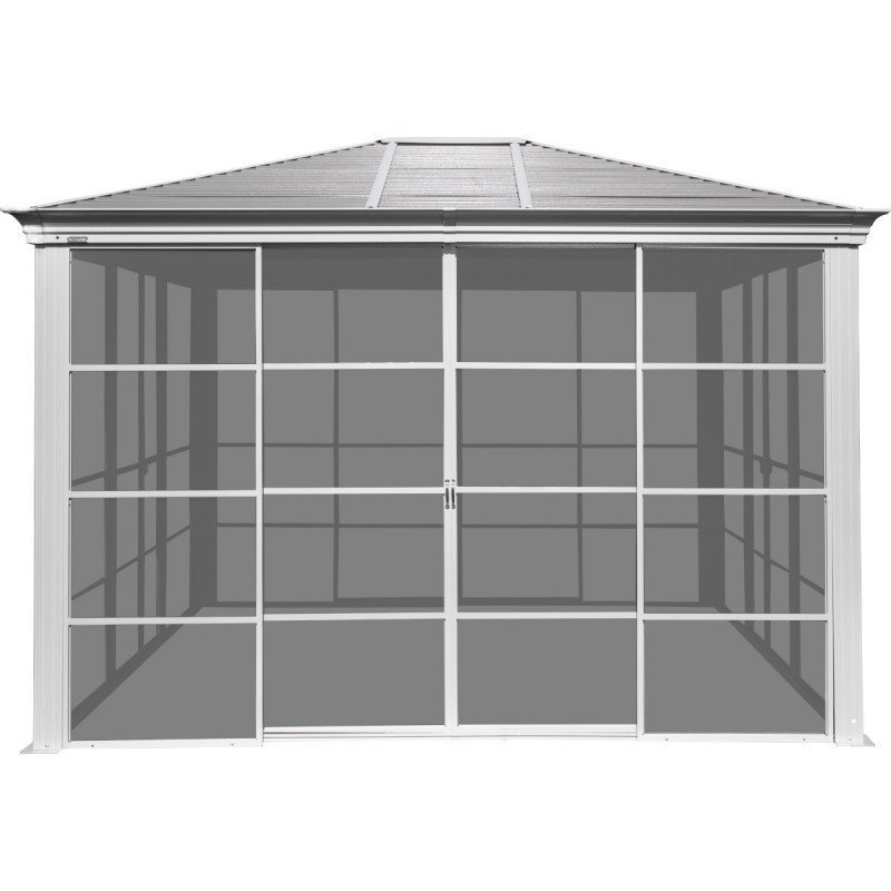 Pavillon Striano 362x427cm en aluminium et acier galvanisé avec moustiquaires – SOJAG – Image 9