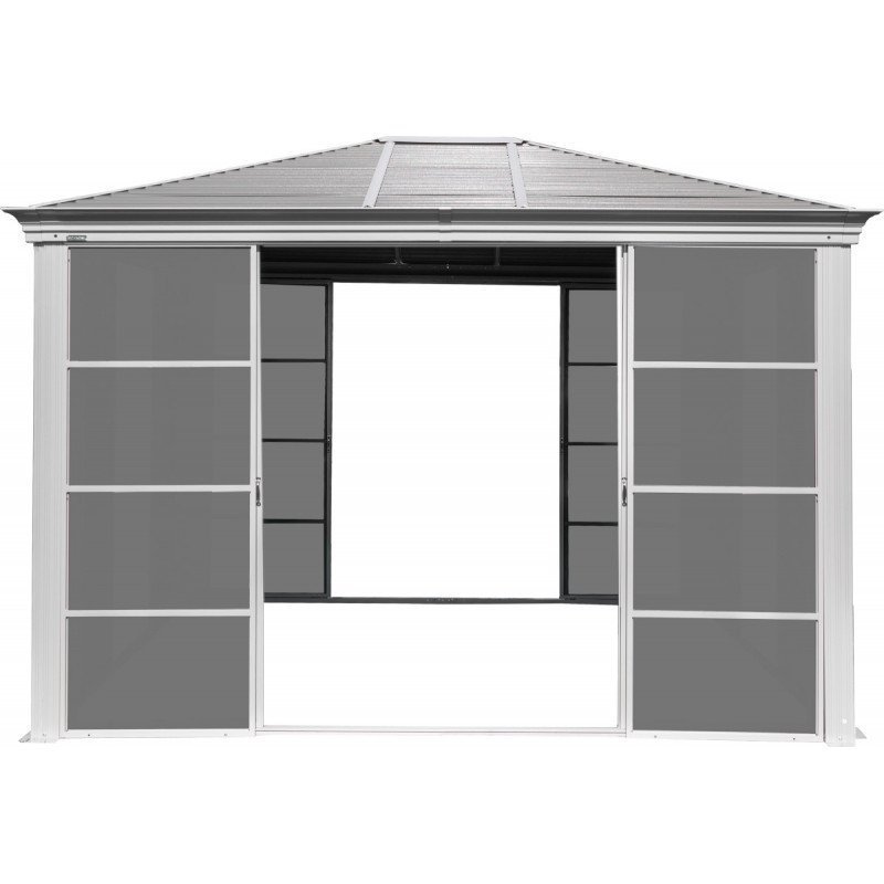 Pavillon Striano 362x298cm en aluminium et acier galvanisé avec moustiquaires – Image 15