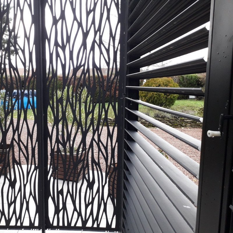 Pavillon adossé Charlestone 309x502 cm en aluminium et acier galvanisé – Sojag – Image 15