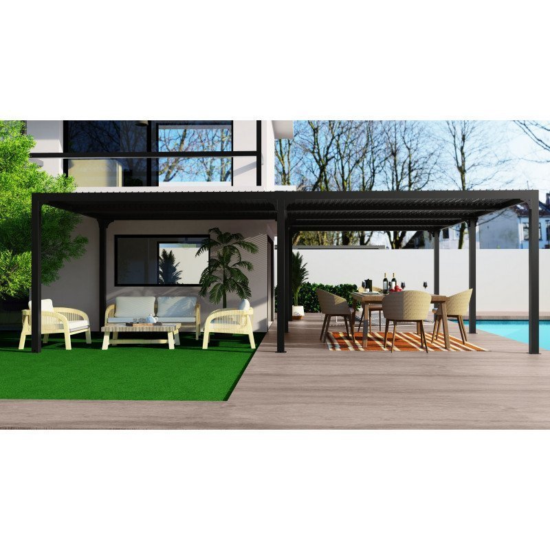 Pergola bioclimatique aluminium anthracite – Image 6
