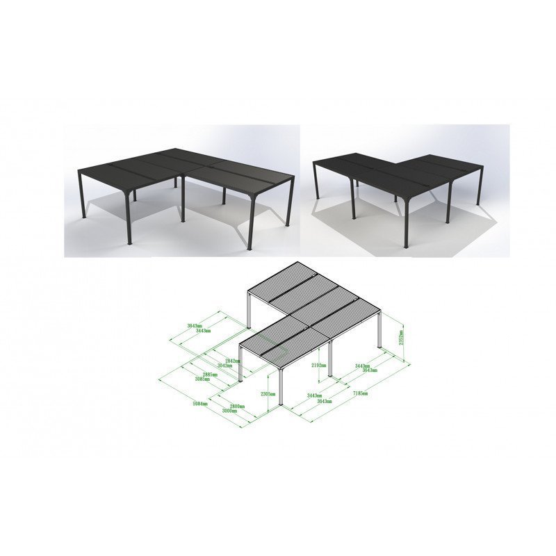 Pergola bioclimatique aluminium anthracite – Image 7