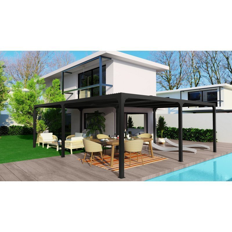 Pergola bioclimatique aluminium anthracite – Image 8