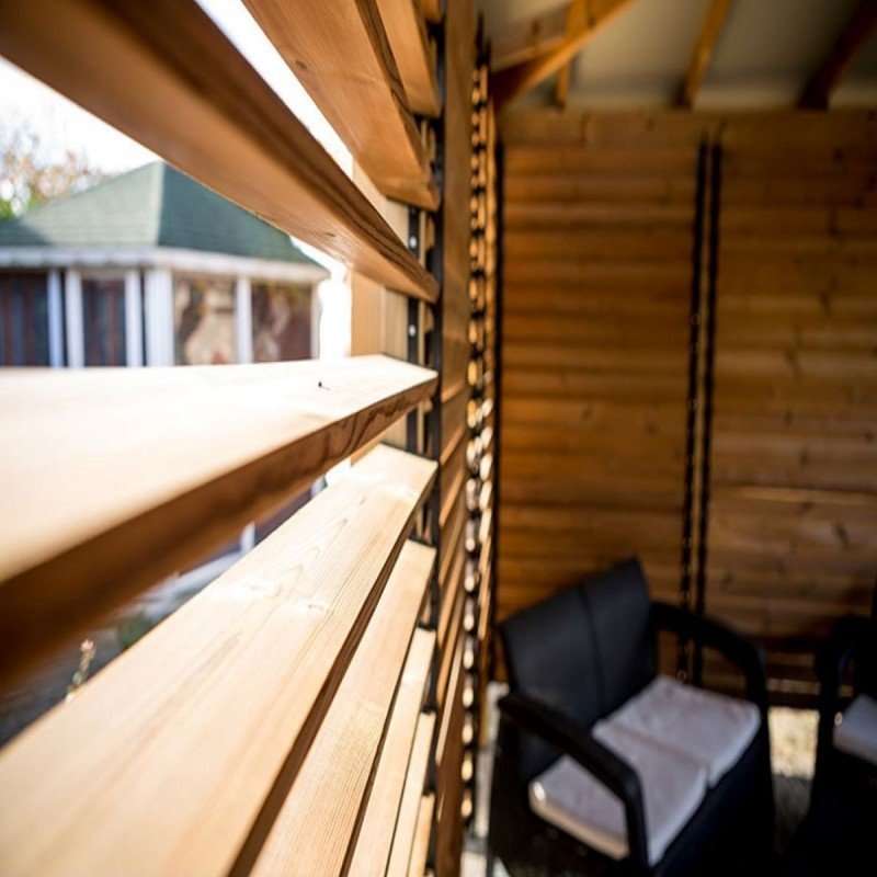 Pool house Blueterm 12,32m² bois thermo chauffé + comptoirs HABRITA – Image 2