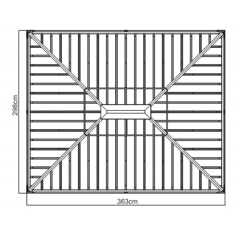 Tonnelle de jardin Messina 298x363cm en aluminium thermolaqué champagne – SOJAG – Image 11