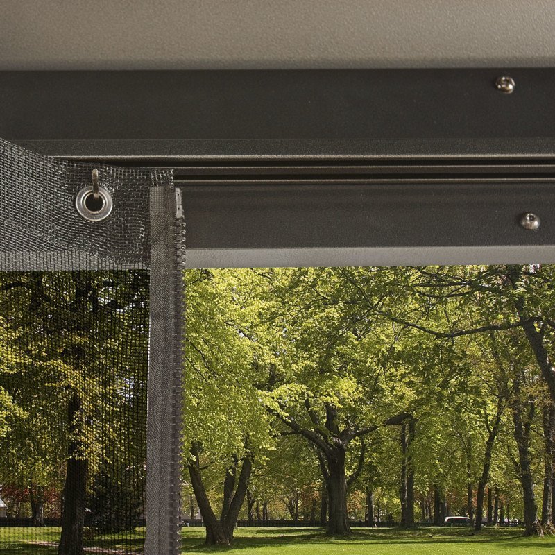 Tonnelle de jardin Messina 363x598cm en aluminium thermolaqué anthracite – SOJAG – Image 3