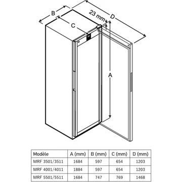 Armoire réfrigérée LIEBHERR MRFVC5511 – Image 3